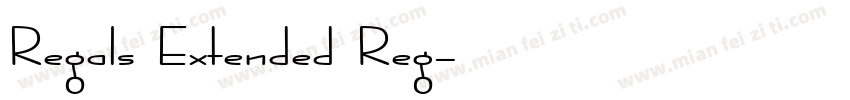 Regals Extended Reg字体转换